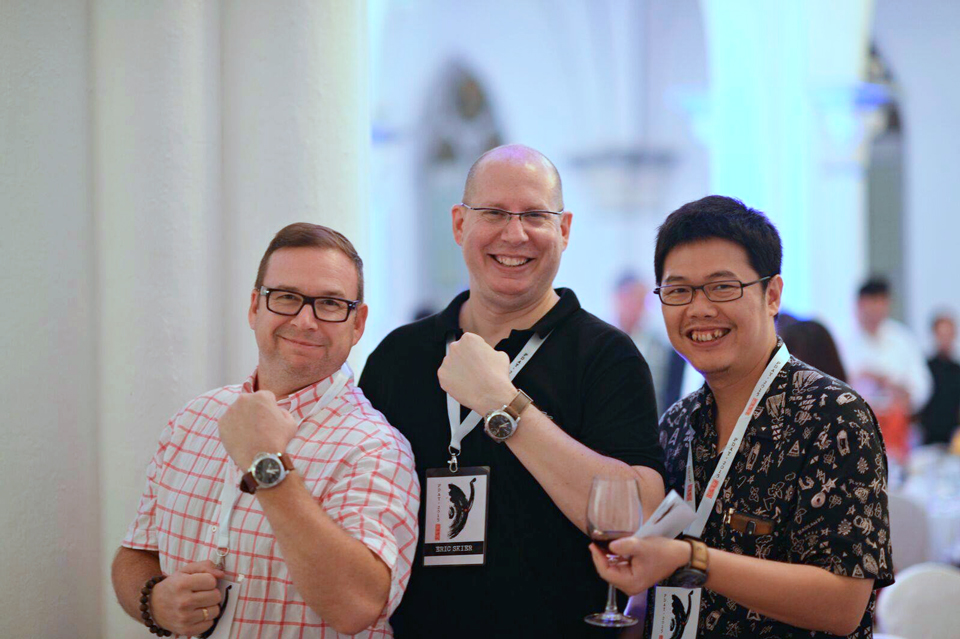 Me, Eric and Peter showing our Panerai watches